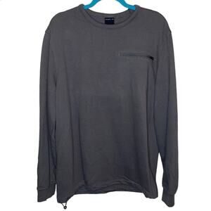 Grand AC Gray Stride Long Sleeve Performance Shirt Large